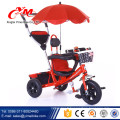 2015 best-seller bébé tricycle fabriqué en Chine / acheter tricycle pour les enfants de Yimei vélo / 3 roues pousser le long tricycle avec canopée